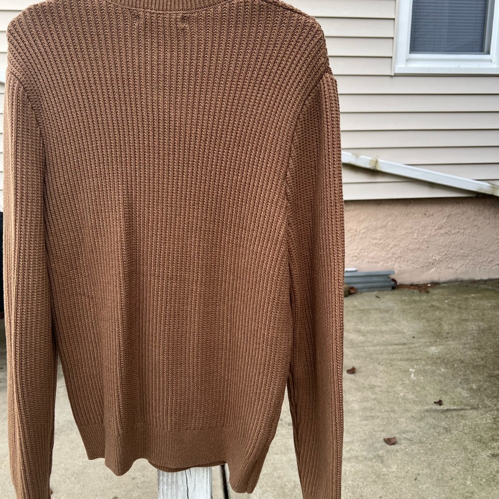 Mango Men's Tan Crewneck Sweater